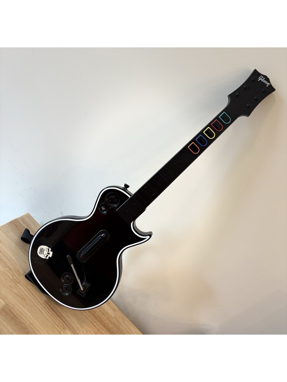 Guitar Hero Les Paul Gibson Wireless PS3 Sony Playstation 3 With Strap No Dongle